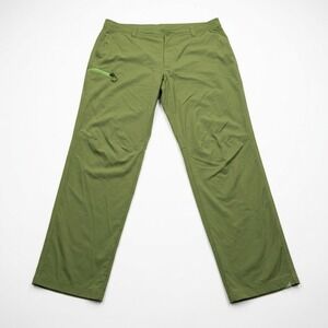REI Co-op Sahara Path Pants Mens 36x30 Green Hiking Climbing Lightweight Stretch